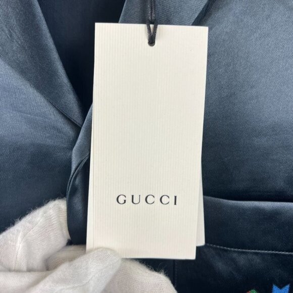 NWT Gucci 'Gucci Band' bowling shirt Size 44 - Picture 12 of 15